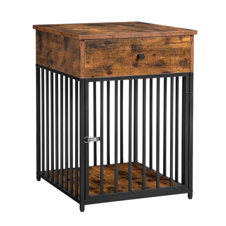 Small fashion dog crate end table