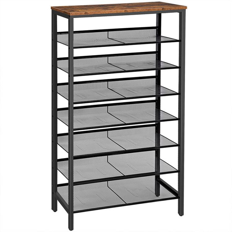 5 tier discount adjustable shoe rack