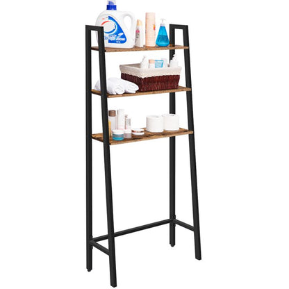  HOOBRO Over The Toilet Storage, 3-Tier Industrial Bathroom  Organizer, Bathroom Space Saver with Multi-Functional Shelves, Toilet  Storage Rack, Easy to Assembly, Greige and Black BG41TS01 : Home & Kitchen