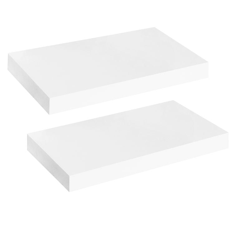 HOOBRO Floating Shelves, Wall Shelf Set of 2, Hanging Shelf with